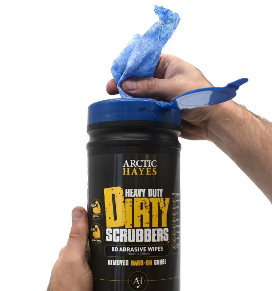 80 Heavy Duty Abrasive Wipes - Image 2