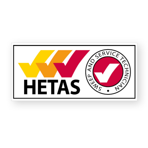 HETAS Approved Sweep and Service Van Sticker