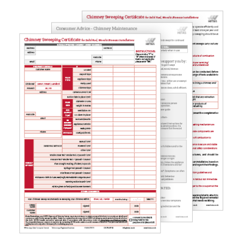 Chimney Sweep Certificate
